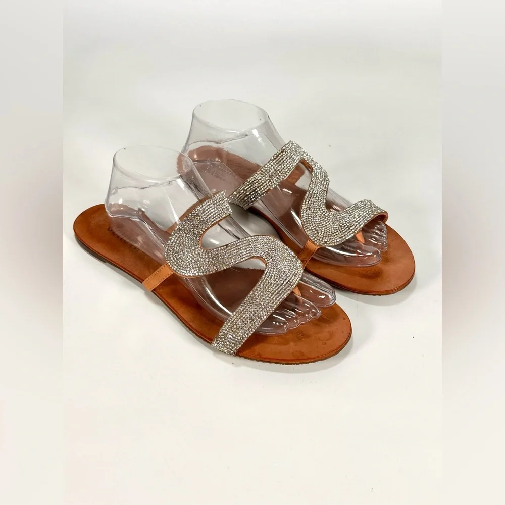 SCHUTZ Women’s Embellished Fabia Flat Leather sandals - Picture 3 of 7